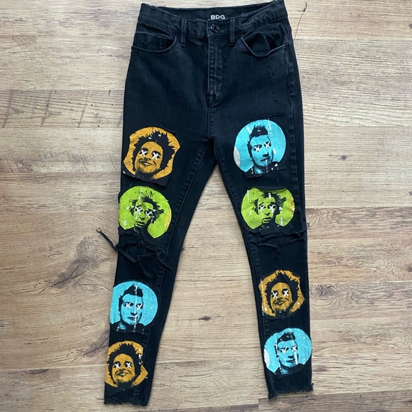 Reworked Green Day Jeans - Picture 1 of 5